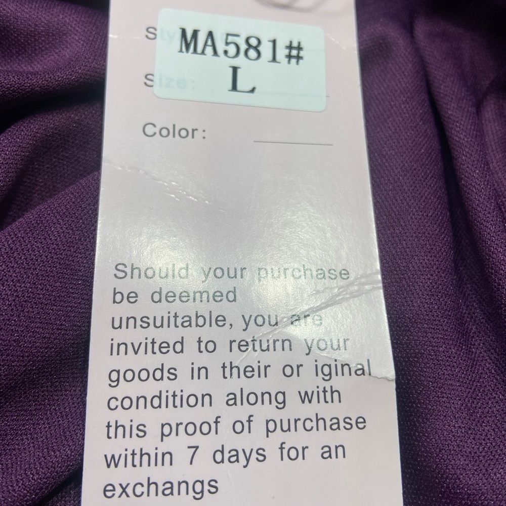 MANER Sequined Ombre Mini Skirt Size Large Purple Elastic Waist NWT READ - Picture 4 of 9
